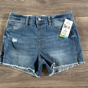 Stylish Kids Denim Shorts with Frayed Hem